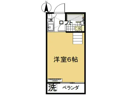 メッセ小山(ワンルーム/1階)の間取り写真
