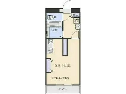 ヴォーヌングケイ(ワンルーム/5階)の間取り写真