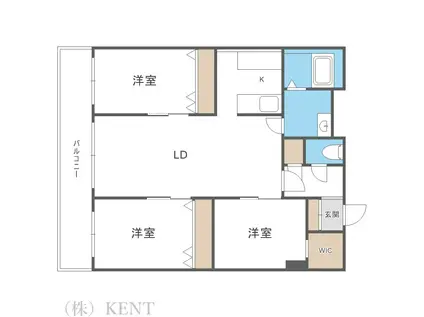 KAIDO YAMANOTE(3LDK/1階)の間取り写真