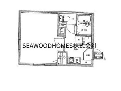 リーヴェルポート金沢文庫LEMURIA(1K/2階)の間取り写真