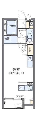 レオネクスト飛鳥(ワンルーム/2階)の間取り写真