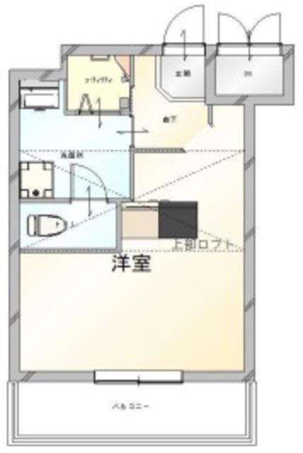 FRIEND SHIP Ⅱ(ワンルーム/4階)の間取り写真