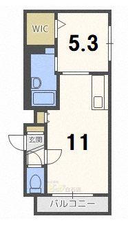 グランメール本郷通6A(1LDK/1階)の間取り写真