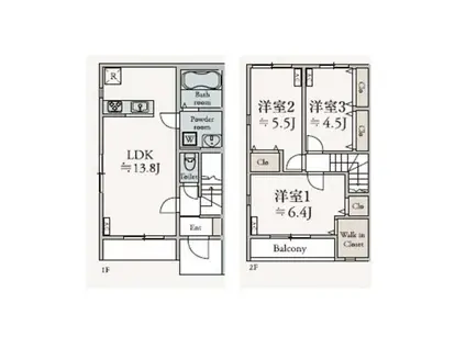 VERDE(3LDK/1階)の間取り写真