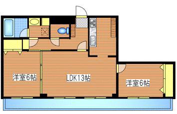 サントル田端1丁目(2LDK/3階)の間取り写真