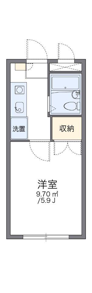レオパレス新宿(1K/2階)の間取り写真