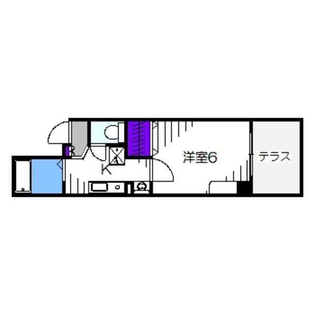 ルポゼスギモト(1K/1階)の間取り写真
