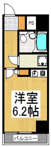 エミネンス東村山(ワンルーム/3階)の間取り写真