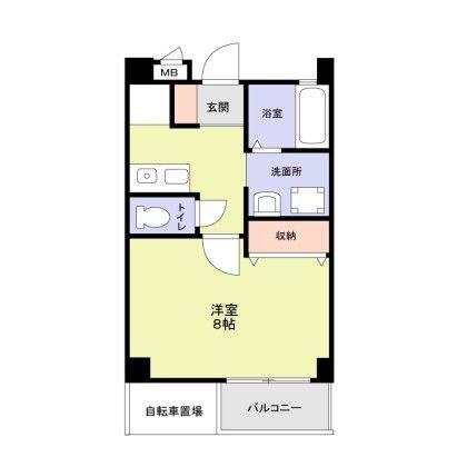 レトアール千川(1K/1階)の間取り写真