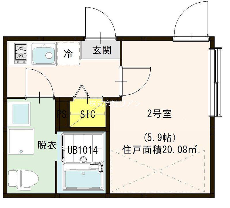 クレールメゾン千住大橋(1K/3階)の間取り写真