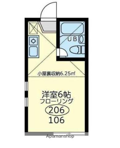 ネオステージ横須賀中央(ワンルーム/2階)の間取り写真