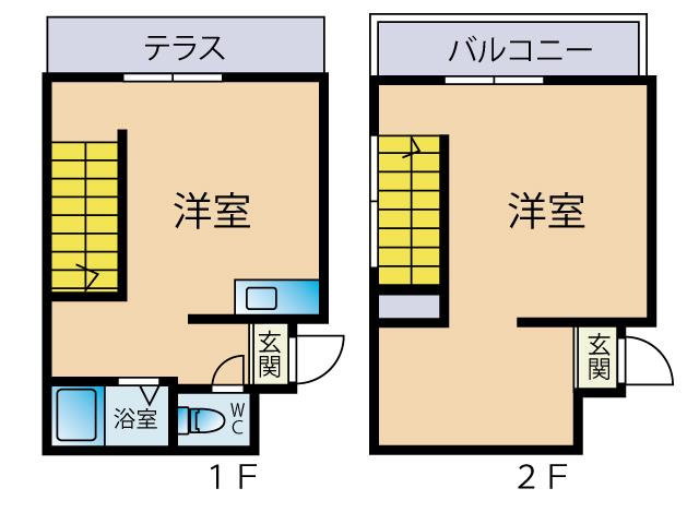 さくら・さくら(2K/1階)の間取り写真