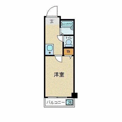 プレール新橋(1K/5階)の間取り写真