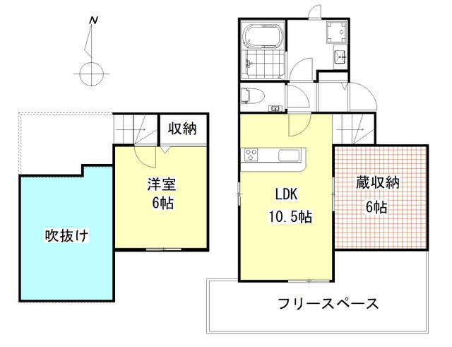 ココンドゥドゥサー(1SLDK/1階)の間取り写真
