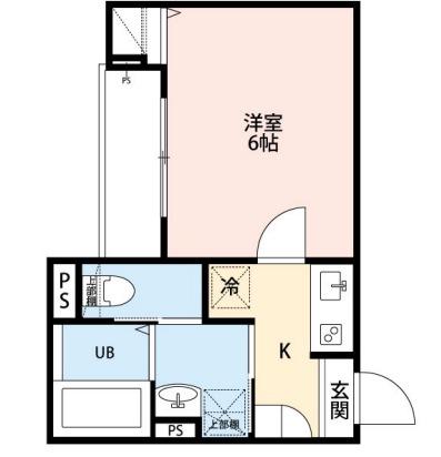 ROBOT HOME 西都賀II(1K/2階)の間取り写真
