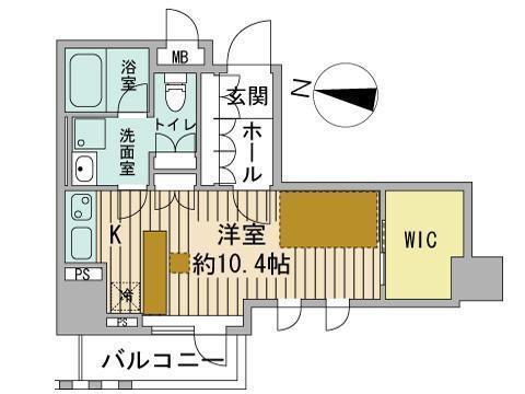 プライムメゾン大通公園(1K/3階)の間取り写真