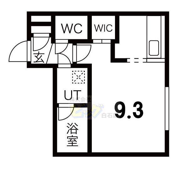ACTIVAT南郷13丁目スクエア(1K/3階)の間取り写真