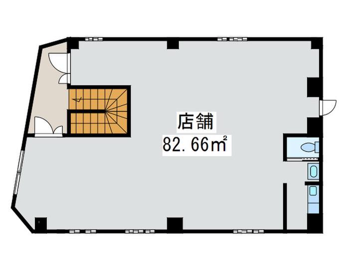 ブリリアントT(ワンルーム/2階)の間取り写真