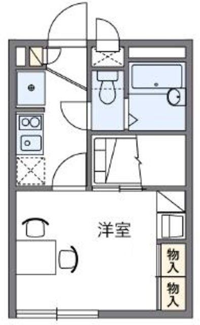 レオパレス杉山(1K/2階)の間取り写真