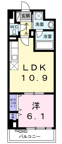グランステージ綱島(1LDK/1階)の間取り写真