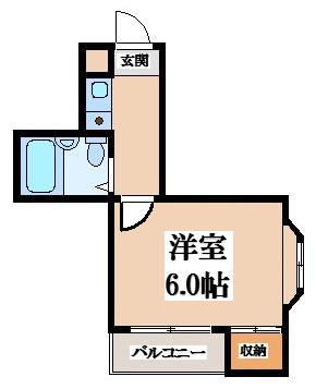 サングランデ永和(1K/2階)の間取り写真
