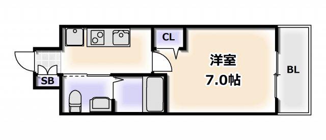 TOYOTOMI STAY PREMIUM 阿倍野天王寺トヨトミステ(1K/2階)の間取り写真