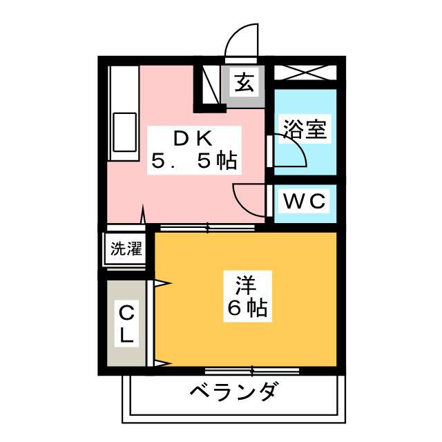 エクセルハイム町屋(1DK/7階)の間取り写真