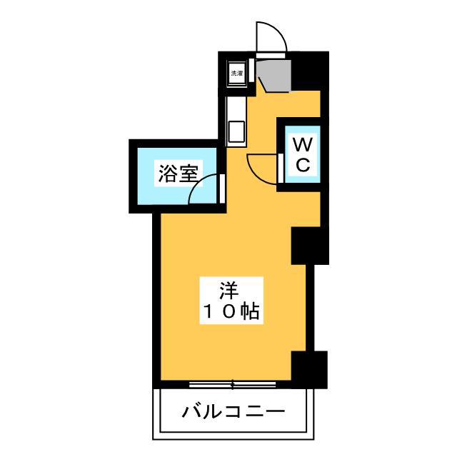 高橋ビル(ワンルーム/3階)の間取り写真