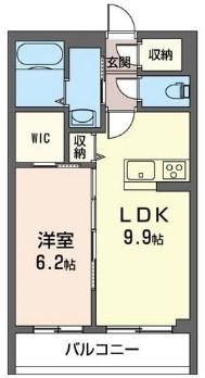 チャンカパーナ(1LDK/2階)の間取り写真