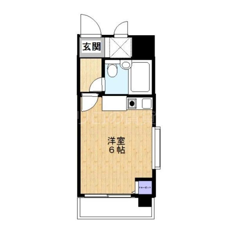 ライオンズマンション川崎第14(ワンルーム/7階)の間取り写真