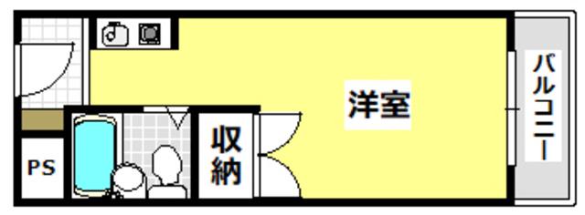 鳥飼プラザ(ワンルーム/3階)の間取り写真