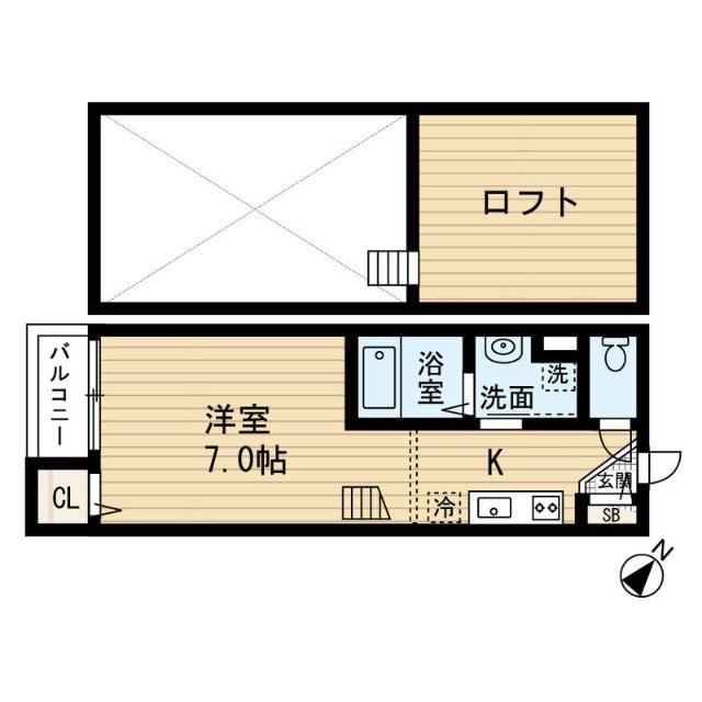 ELYSIUM(1SK/2階)の間取り写真