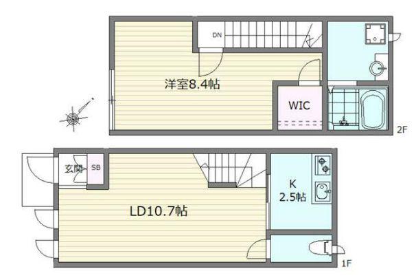 MAISON VOYAGE メゾン ボヤージュ(1LDK/1階)の間取り写真
