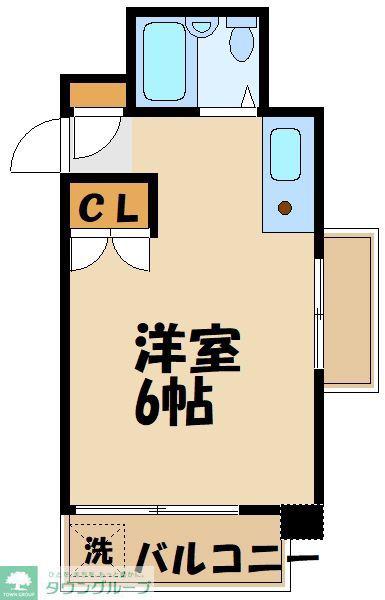 ハイムスリーエイト(ワンルーム/3階)の間取り写真