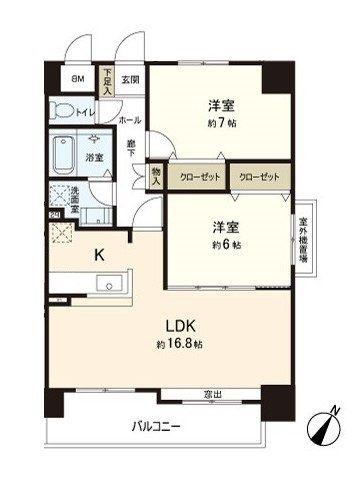 LIVRESTII(2LDK/8階)の間取り写真
