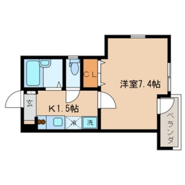 SY DAITA(1K/2階)の間取り写真