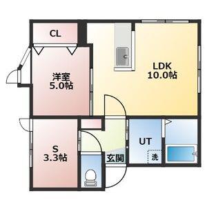 ぱーくはうす (1SLDK/2階)の間取り写真