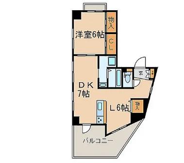 グレイス柿の木坂(1LDK/3階)の間取り写真