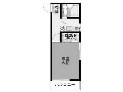大関ハイツ(1K/1階)の間取り写真