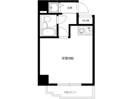 ホーユウパレス鶯谷駅前(ワンルーム/10階)の間取り写真