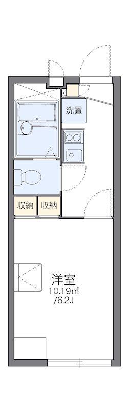 レオパレスアークM1(1K/2階)の間取り写真