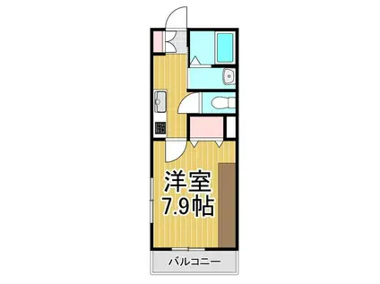 ソピア北綾瀬(1K/1階)の間取り写真
