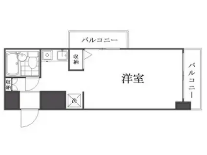 モナークマンション堀切菖蒲園(ワンルーム/5階)の間取り写真