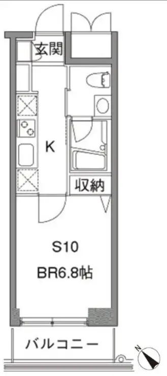 カスタリア中目黒 4階階 間取り