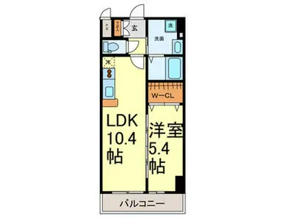 マイアトリア栄(1LDK/7階)の間取り写真