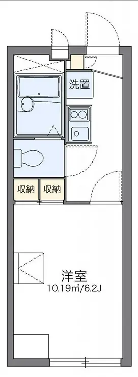 レオパレスピーヌス 1階階 間取り