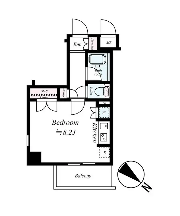 グラントゥルース東十条 3階階 間取り