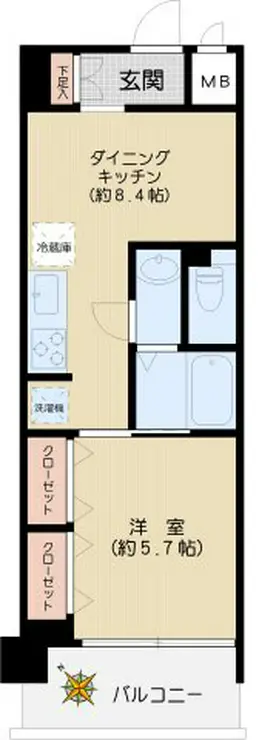 ルーチェ茗荷谷 4階階 間取り
