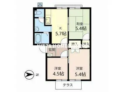 メゾン菖蒲台(3K/1階)の間取り写真