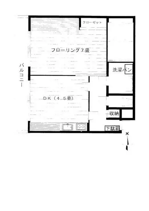 最上ハイツ東日暮里 4階階 間取り